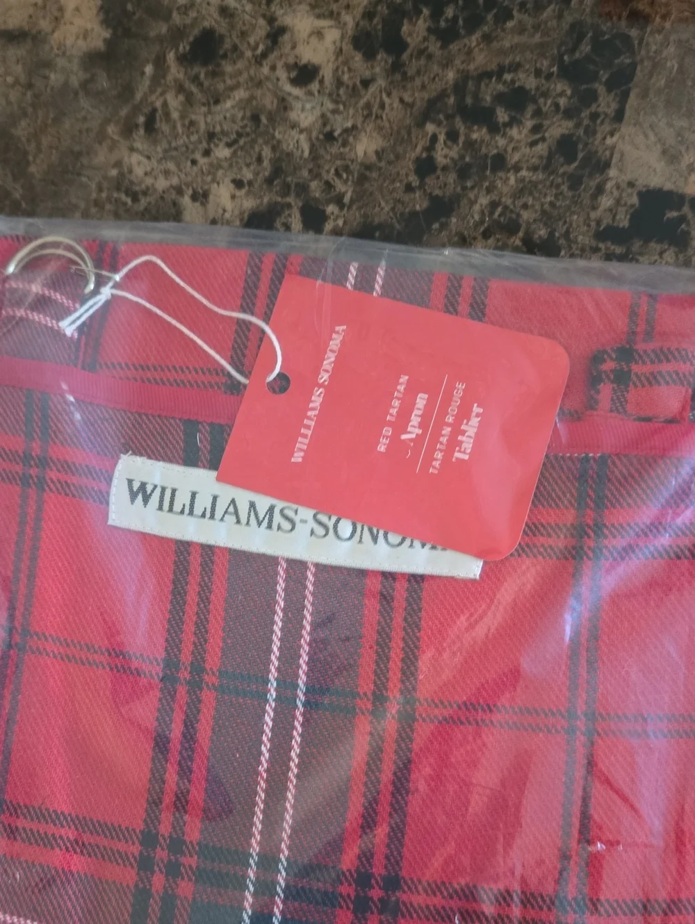 Williams Sonoma Red Plaid Holiday Throws and Napkin Set